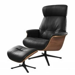 Studio Copenhagen Fauteuil relax Anderson I - Cuir véritable Neka : Noir - Noir - Noyer 31 Studio Copenhagen Fauteuil relax Anderson I - Cuir véritable Neka : Noir - Noir - Noyer -loftscape Boutique 1000276939 211007 10420000090 DETAILS P000000001000276939