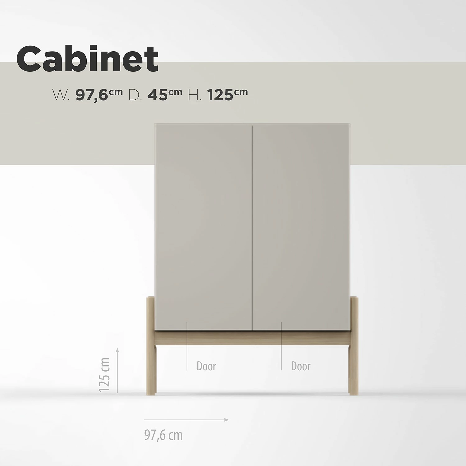 Studio Copenhagen Buffet Cooby - Blanc / Chêne 15 Studio Copenhagen Buffet Cooby - Blanc / Chêne – Image 13