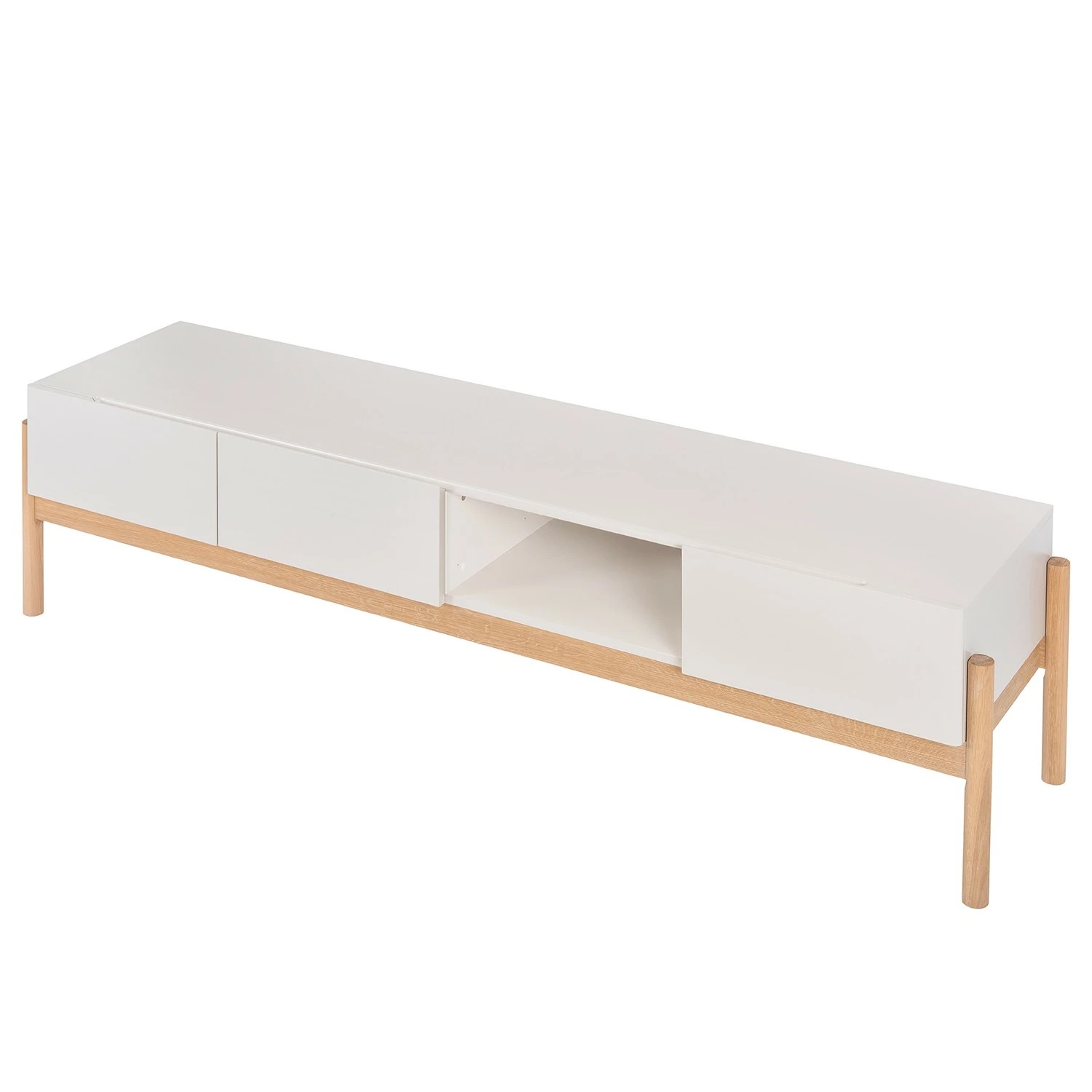 Studio Copenhagen Meuble TV Cooby II - Blanc / Chêne 7 Studio Copenhagen Meuble TV Cooby II - Blanc / Chêne – Image 5