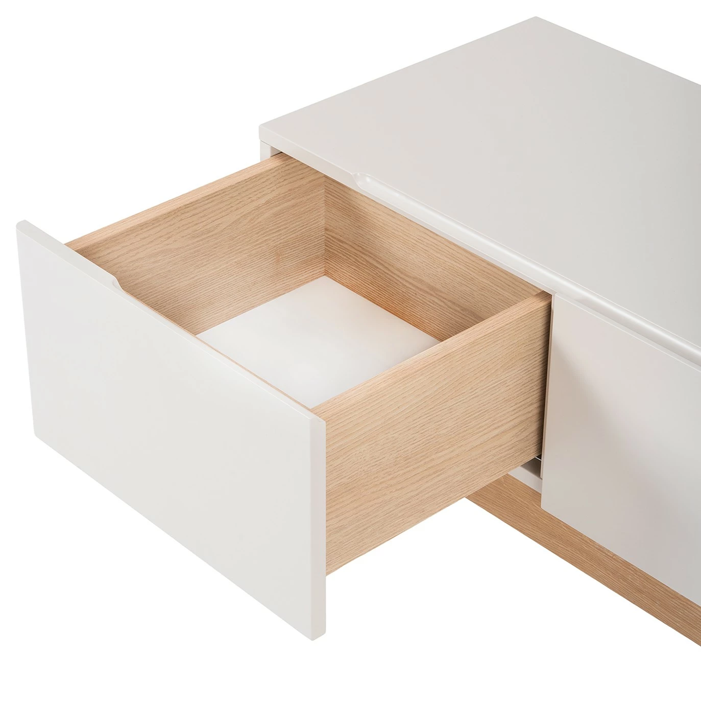 Studio Copenhagen Meuble TV Cooby II - Blanc / Chêne 9 Studio Copenhagen Meuble TV Cooby II - Blanc / Chêne – Image 7