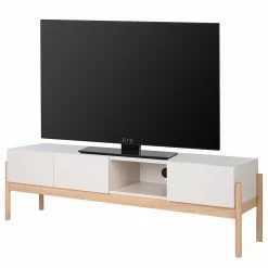 Studio Copenhagen Meuble TV Cooby II - Blanc / ChĂȘne