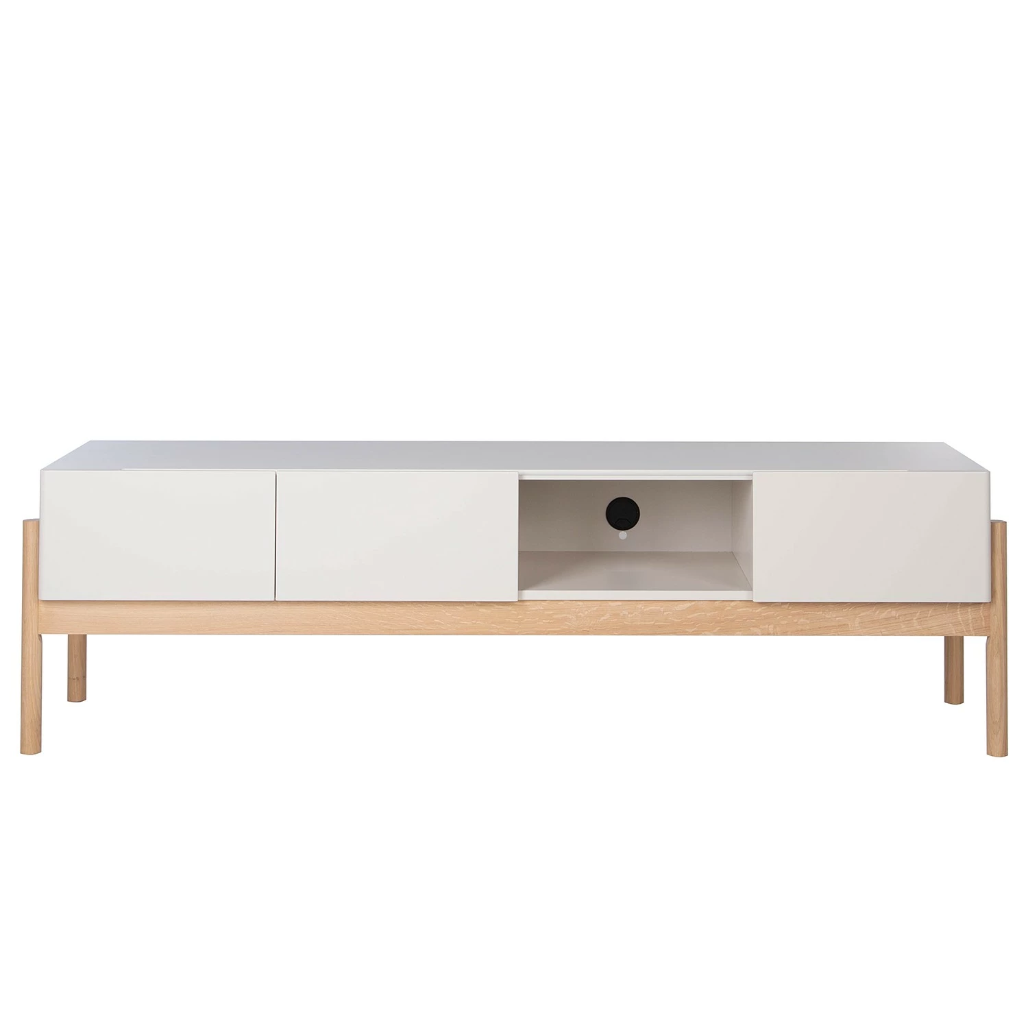 Studio Copenhagen Meuble TV Cooby II - Blanc / Chêne 4 Studio Copenhagen Meuble TV Cooby II - Blanc / Chêne – Image 2