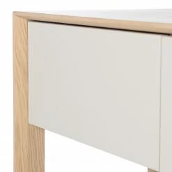 Studio Copenhagen Meuble TV Maayka II - Partiellement en chêne massif - Blanc / Chêne clair -loftscape Boutique 1000277385 220729 055 DETAILS P000000001000277385