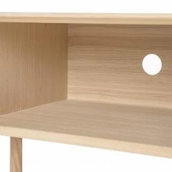 Studio Copenhagen Meuble TV Maayka II - Partiellement en chêne massif - Blanc / Chêne clair -loftscape Boutique 1000277385 220729 065 DETAILS P000000001000277385