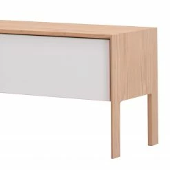 Studio Copenhagen Meuble TV Maayka I - Partiellement en chêne massif - Blanc / Chêne clair -loftscape Boutique 1000277386 211012 153649000154 DETAILS P000000001000277386