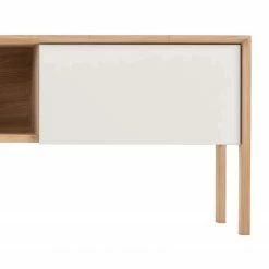 Studio Copenhagen Meuble TV Maayka I - Partiellement en chêne massif - Blanc / Chêne clair -loftscape Boutique 1000277386 211012 153649000165 DETAILS P000000001000277386