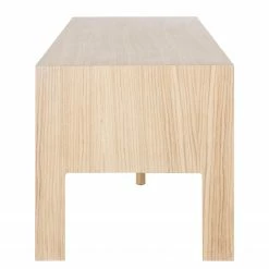 Studio Copenhagen Meuble TV Maayka I - Partiellement en chêne massif - Blanc / Chêne clair -loftscape Boutique 1000277386 220803 031 DETAILS P000000001000277386