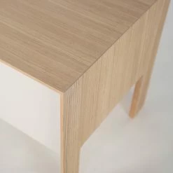 Studio Copenhagen Meuble TV Maayka I - Partiellement en chêne massif - Blanc / Chêne clair -loftscape Boutique 1000277386 220803 034 DETAILS P000000001000277386