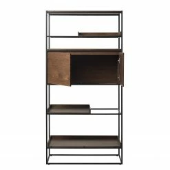 Red Living Étagère Ratho - Placage en bois véritable / Métal - Chêne fumé / Noir -loftscape Boutique 1000277645 210706 14081600106 DETAILS P000000001000277645