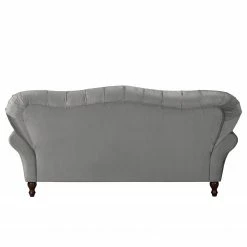 Red Living Canapé Dassel (3 places) - Velours - Velours Onoli: Gris -loftscape Boutique 1000278187 210715 11323500158 DETAILS P000000001000278187