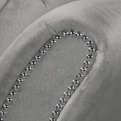 Red Living Canapé Dassel (3 places) - Velours - Velours Onoli: Gris -loftscape Boutique 1000278187 210715 11323500162 DETAILS P000000001000278187