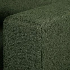 Fredriks Canapé panoramique Summer - Étoffe tissée Mavie: Vert foncé - Méridienne courte à droite / longue à gauche (vue de face) -loftscape Boutique 1000279773 211217 13141600470 DETAILS P000000001000279773