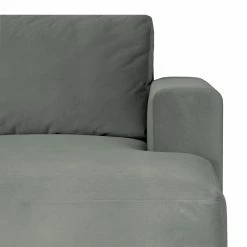 Fredriks Canapé panoramique Summer - Velours Vaia: Gris - Méridienne courte à droite / longue à gauche (vue de face) -loftscape Boutique 1000279791 210730 10324500637 DETAILS P000000001000279791