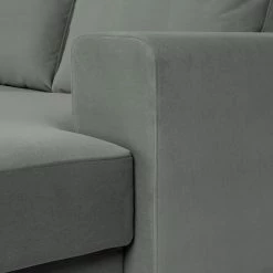 Fredriks Canapé panoramique Summer - Velours Vaia: Gris - Méridienne courte à droite / longue à gauche (vue de face) -loftscape Boutique 1000279791 210730 10324500638 DETAILS P000000001000279791