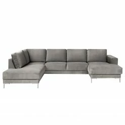 Fredriks Canapé panoramique Summer - Velours Vaia: Gris - Méridienne courte à droite / longue à gauche (vue de face) -loftscape Boutique 1000279791 211217 13142800645 DETAILS P000000001000279791