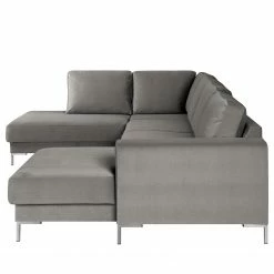 Fredriks Canapé panoramique Summer - Velours Vaia: Gris - Méridienne courte à droite / longue à gauche (vue de face) -loftscape Boutique 1000279791 211217 13142800656 DETAILS P000000001000279791