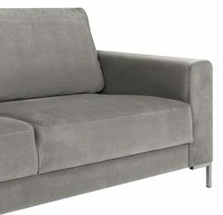 Fredriks Canapé panoramique Summer - Velours Vaia: Gris - Méridienne courte à droite / longue à gauche (vue de face) -loftscape Boutique 1000279791 211217 13143000733 DETAILS P000000001000279791