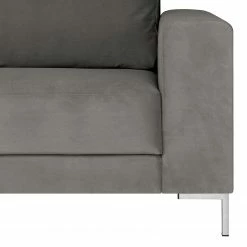 Fredriks Canapé panoramique Summer - Velours Vaia: Gris - Méridienne courte à droite / longue à gauche (vue de face) -loftscape Boutique 1000279791 211217 13143000755 DETAILS P000000001000279791