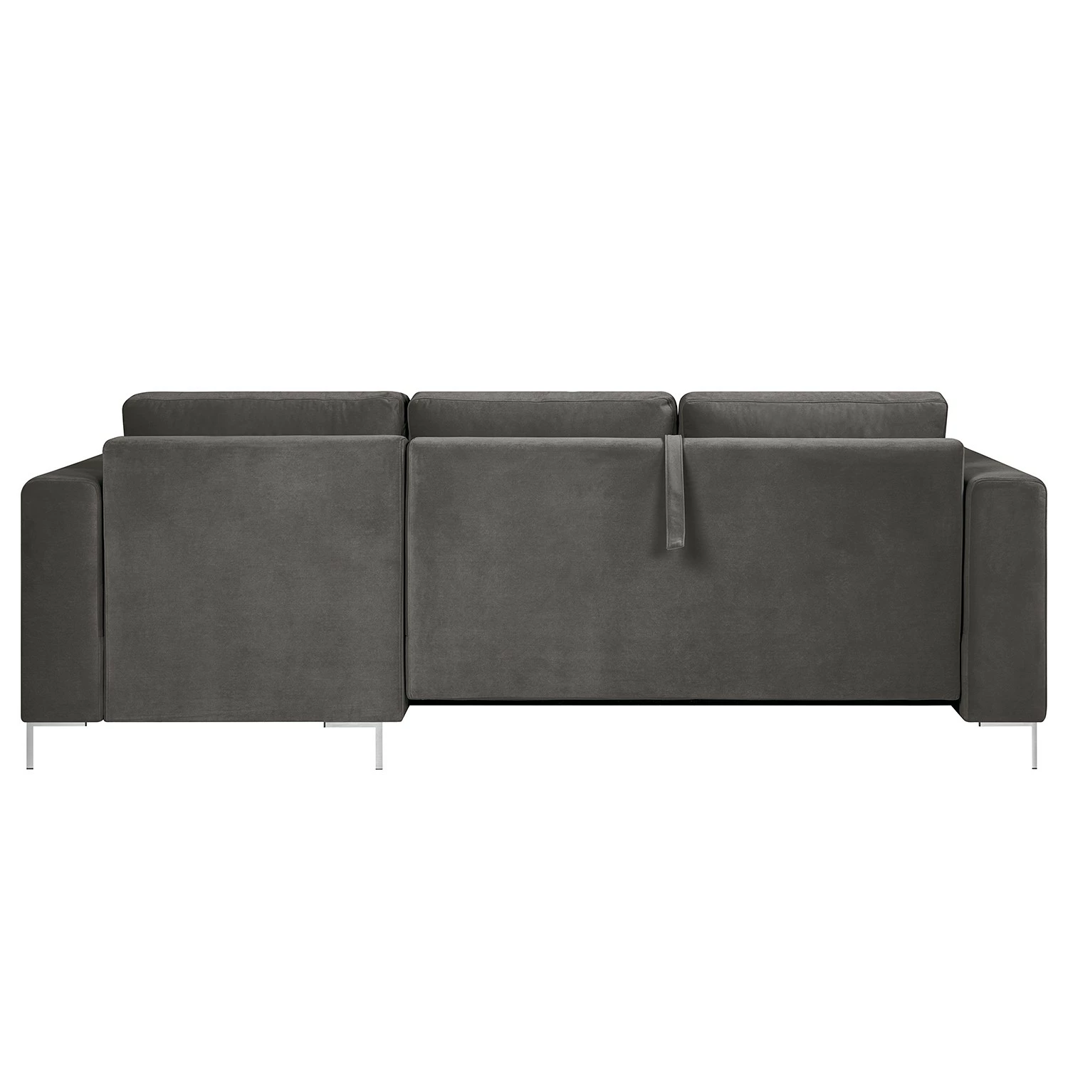 Fredriks Canapé d’angle Summer - Velours Vaia: Gris foncé - Méridienne courte à droite (vue de face) - Avec fonction couchage 7 Fredriks Canapé d’angle Summer - Velours Vaia: Gris foncé - Méridienne courte à droite (vue de face) - Avec fonction couchage – Image 5