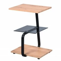 Loftscape Bout de canapé Argy - Marron / Noir