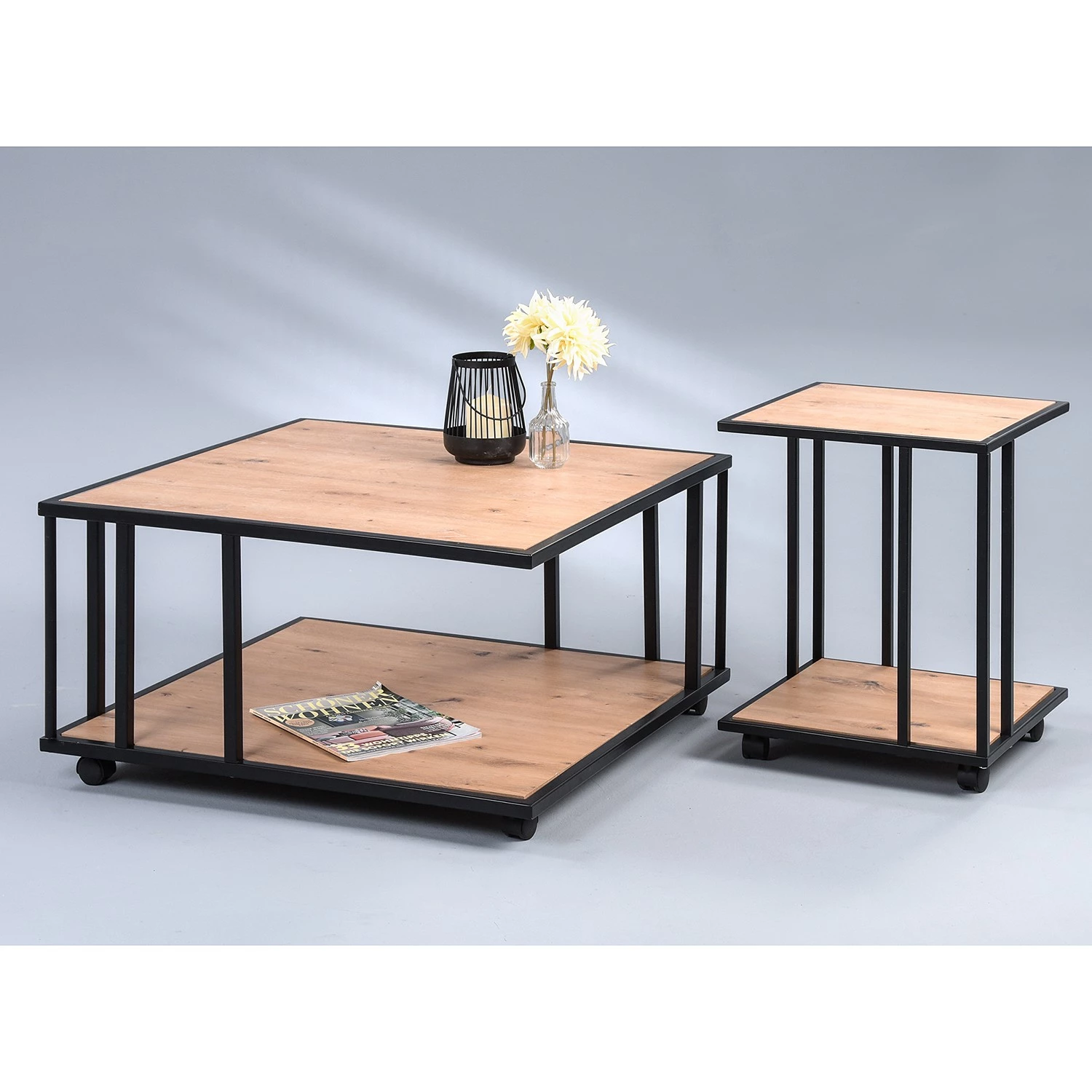 Red Living Table basse Parap - Marron / Noir 4 Red Living Table basse Parap - Marron / Noir – Image 2