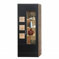 Loftscape Ensemble meubles TV Belloc II (5 élém.) - Avec éclairage intégré - Noir mat / Imitation chêne -loftscape Boutique 1000281314 210720 14014100027 DETAILS P000000001000281314