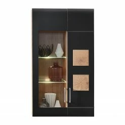 Loftscape Ensemble meubles TV Belloc II (5 élém.) - Avec éclairage intégré - Noir mat / Imitation chêne -loftscape Boutique 1000281314 210720 14014100033 DETAILS P000000001000281314