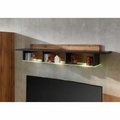 Loftscape Ensemble meubles TV Belloc II (5 élém.) - Avec éclairage intégré - Noir mat / Imitation chêne -loftscape Boutique 1000281314 210720 14014200036 DETAILS P000000001000281314