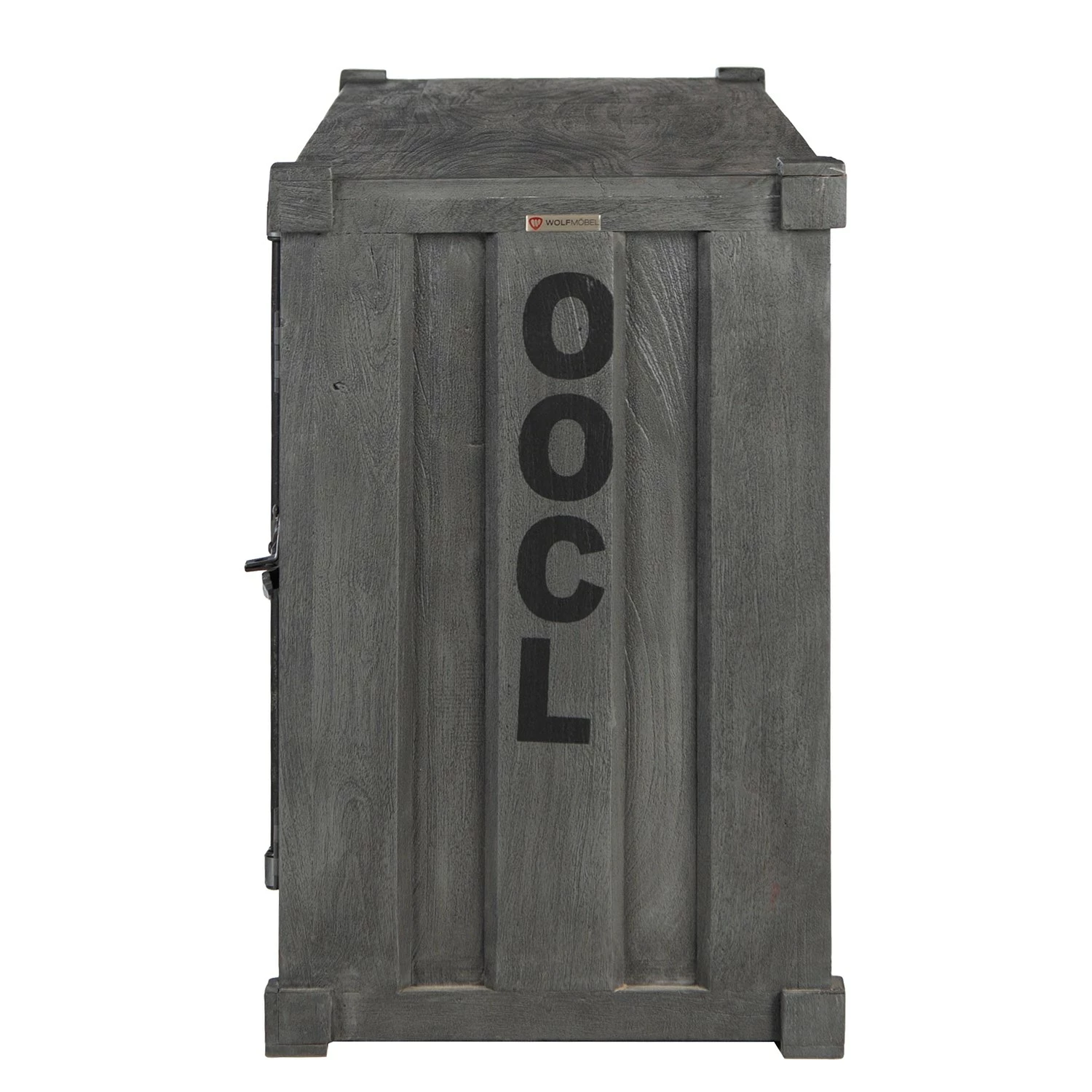 Wolf-Möbel Meuble TV Container I - Acacia massif - Acacia gris 8 Wolf-Möbel Meuble TV Container I - Acacia massif - Acacia gris – Image 6