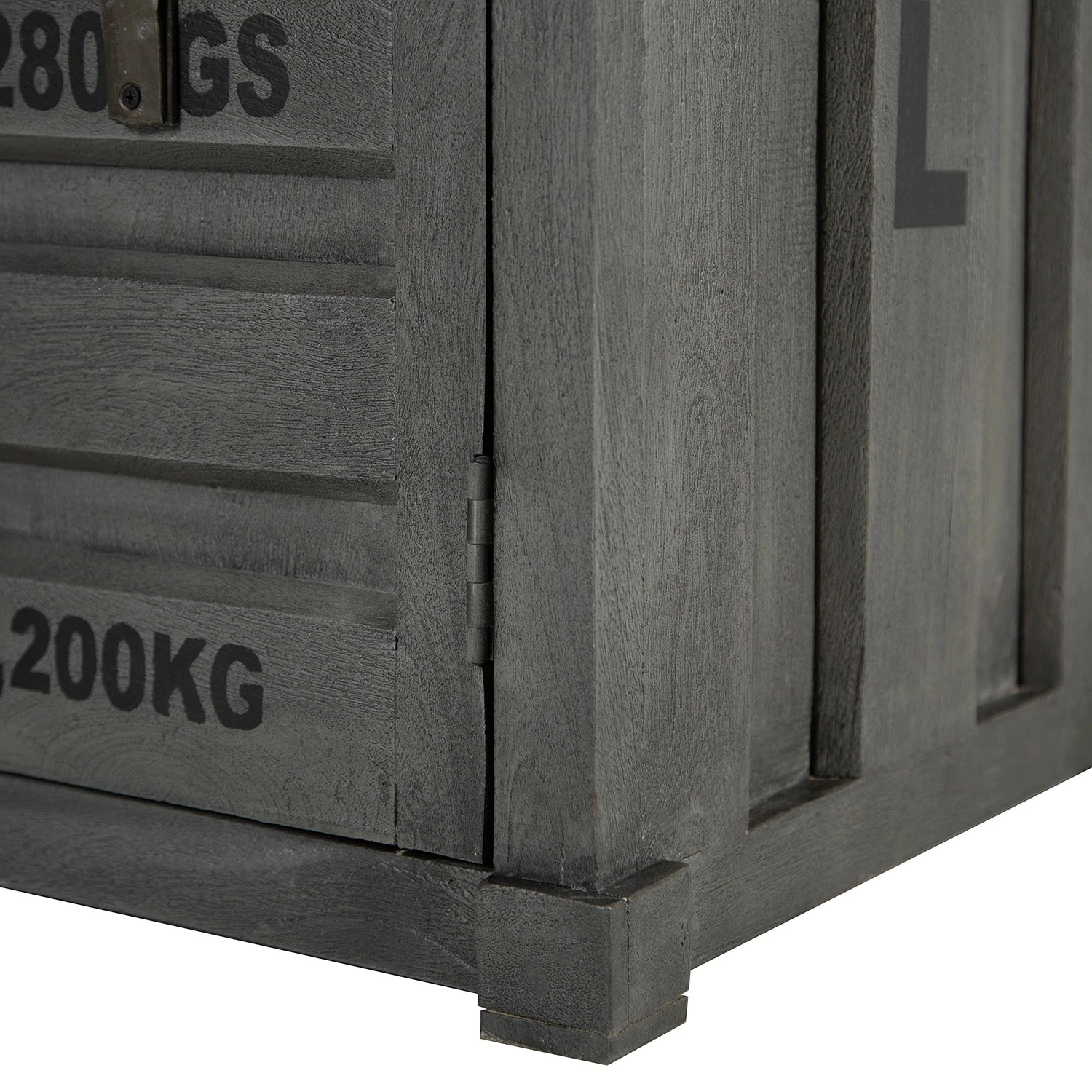 Wolf-Möbel Meuble TV Container I - Acacia massif - Acacia gris 14 Wolf-Möbel Meuble TV Container I - Acacia massif - Acacia gris – Image 12