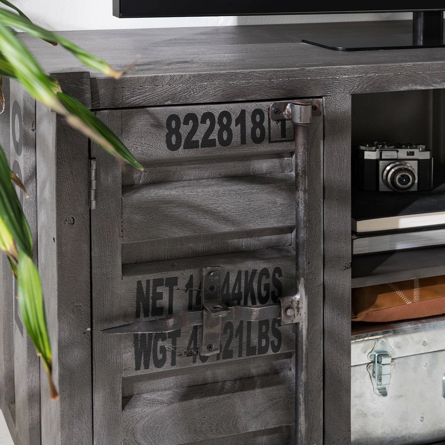 Wolf-Möbel Meuble TV Container I - Acacia massif - Acacia gris 18 Wolf-Möbel Meuble TV Container I - Acacia massif - Acacia gris – Image 16