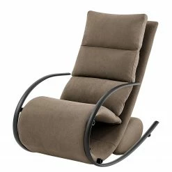 Loftscape Fauteuil de relaxation Calcha - Microfibre Gea:Taupe - Avec repose-pieds -loftscape Boutique 1000282662 220518 035 DETAILS P000000001000282662