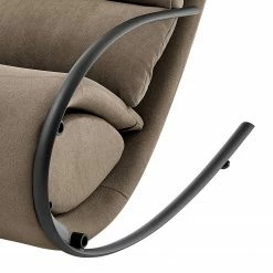 Loftscape Fauteuil de relaxation Calcha - Microfibre Gea:Taupe - Avec repose-pieds -loftscape Boutique 1000282662 220518 090 DETAILS P000000001000282662