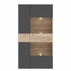 Loftscape Vitrine Corey - Avec éclairage - Imitation chêne / Gris - Porte en verre à droite 11 Loftscape Vitrine Corey - Avec éclairage - Imitation chêne / Gris - Porte en verre à droite -loftscape Boutique 1000282747 211109 144406000115 DETAILS P000000001000282747