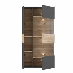 Loftscape Vitrine Corey - Avec éclairage - Imitation chêne / Gris - Porte en verre à droite 13 Loftscape Vitrine Corey - Avec éclairage - Imitation chêne / Gris - Porte en verre à droite -loftscape Boutique 1000282747 211109 144406000127 DETAILS P000000001000282747