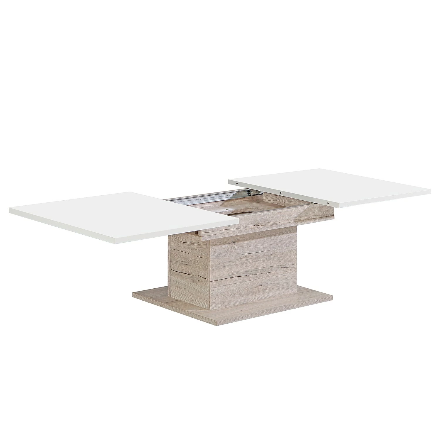 Loftscape Table basse Sander - Blanc brillant / Imitation chêne 6 Loftscape Table basse Sander - Blanc brillant / Imitation chêne – Image 4