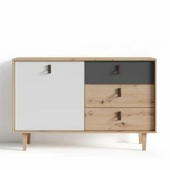 Fredriks Buffet Bowood - Imitation chêne artisan / Blanc 8 Fredriks Buffet Bowood - Imitation chêne artisan / Blanc -loftscape Boutique 1000283829 210805 14243400057 DETAILS P000000001000283829