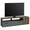 Fredriks Meuble TV Chippewa - Imitation bois ancien / Anthracite