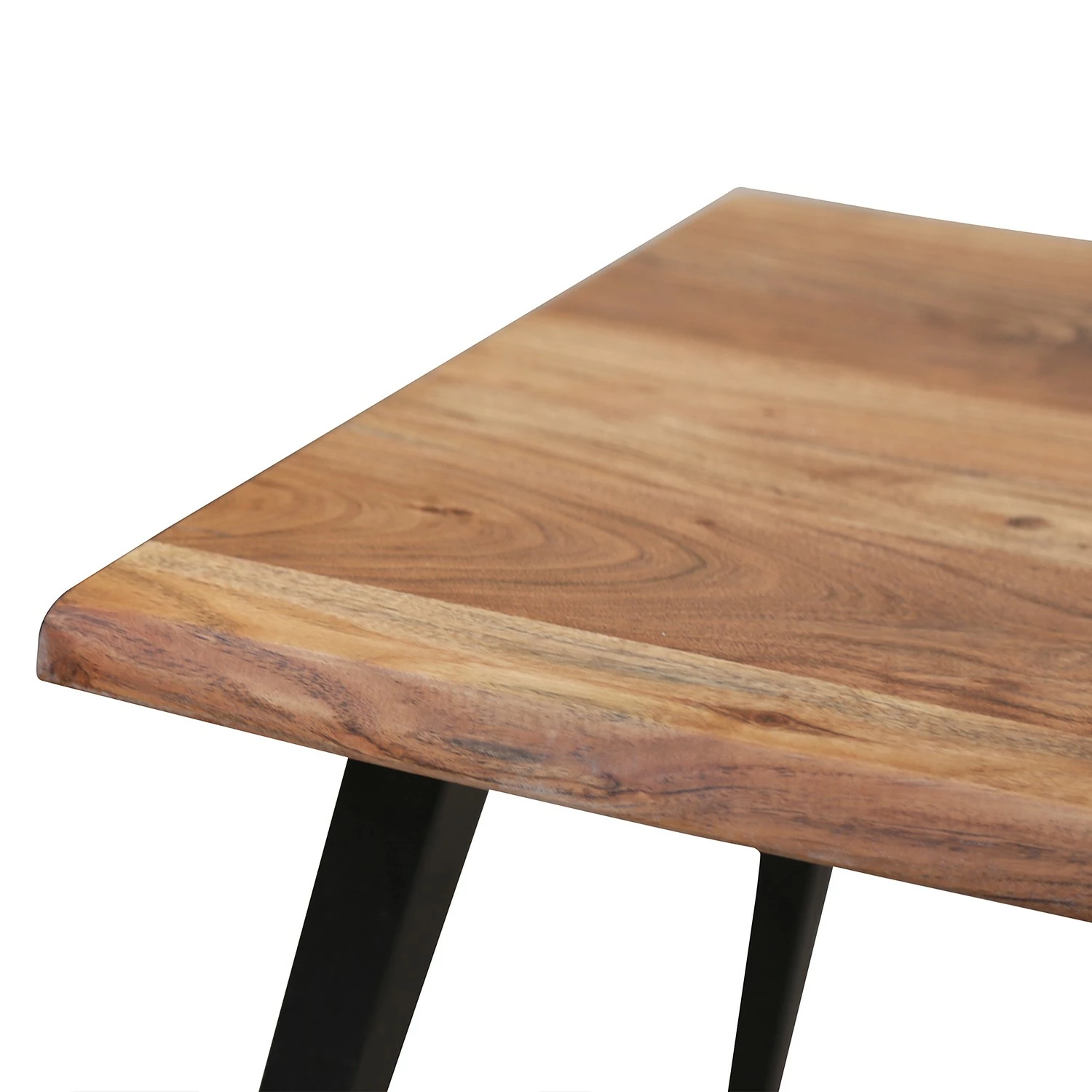 Fredriks Bout de canapé Berapi - Acacia massif / Métal - Acacia / Noir 6 Fredriks Bout de canapé Berapi - Acacia massif / Métal - Acacia / Noir – Image 4