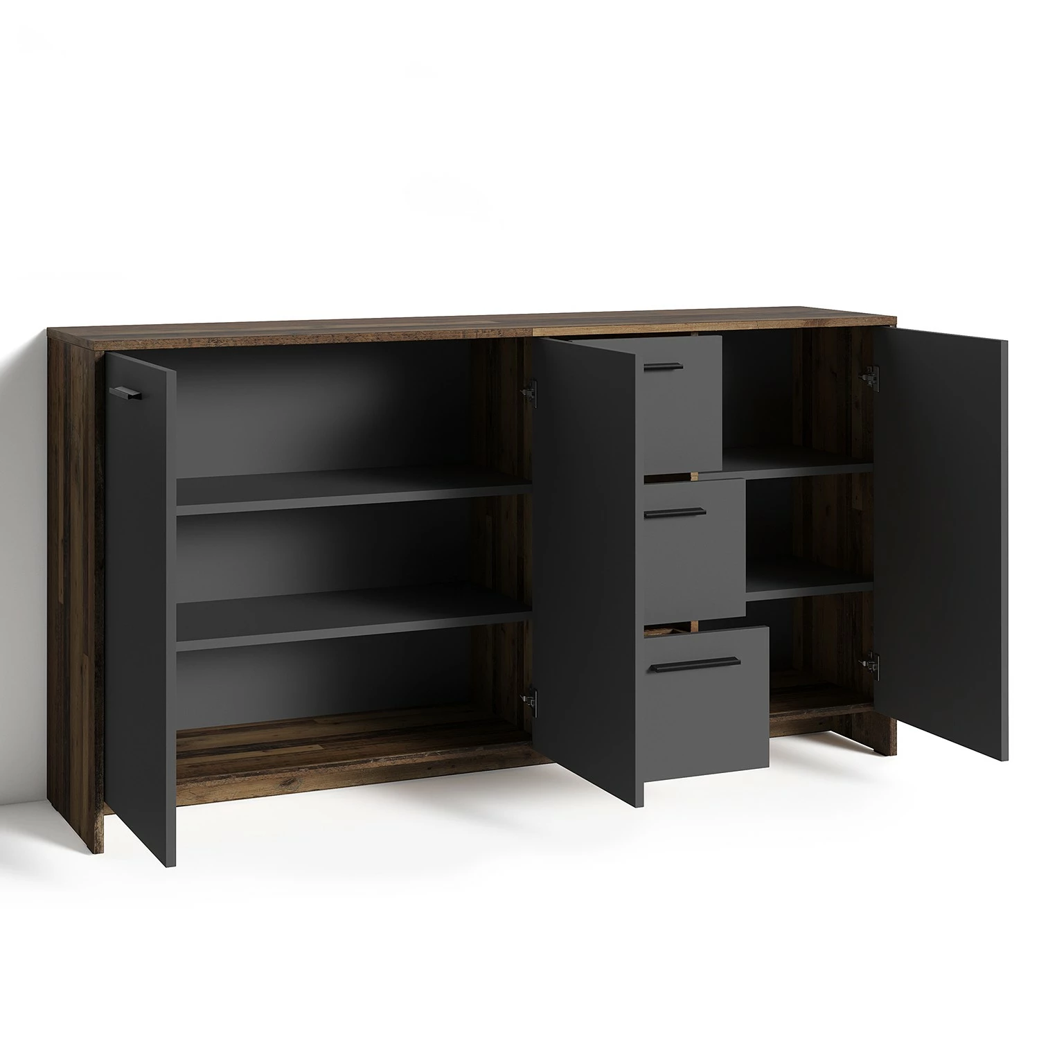 Fredriks Enfilade Edgeworth - Imitation bois ancien / Anthracite 6 Fredriks Enfilade Edgeworth - Imitation bois ancien / Anthracite – Image 4