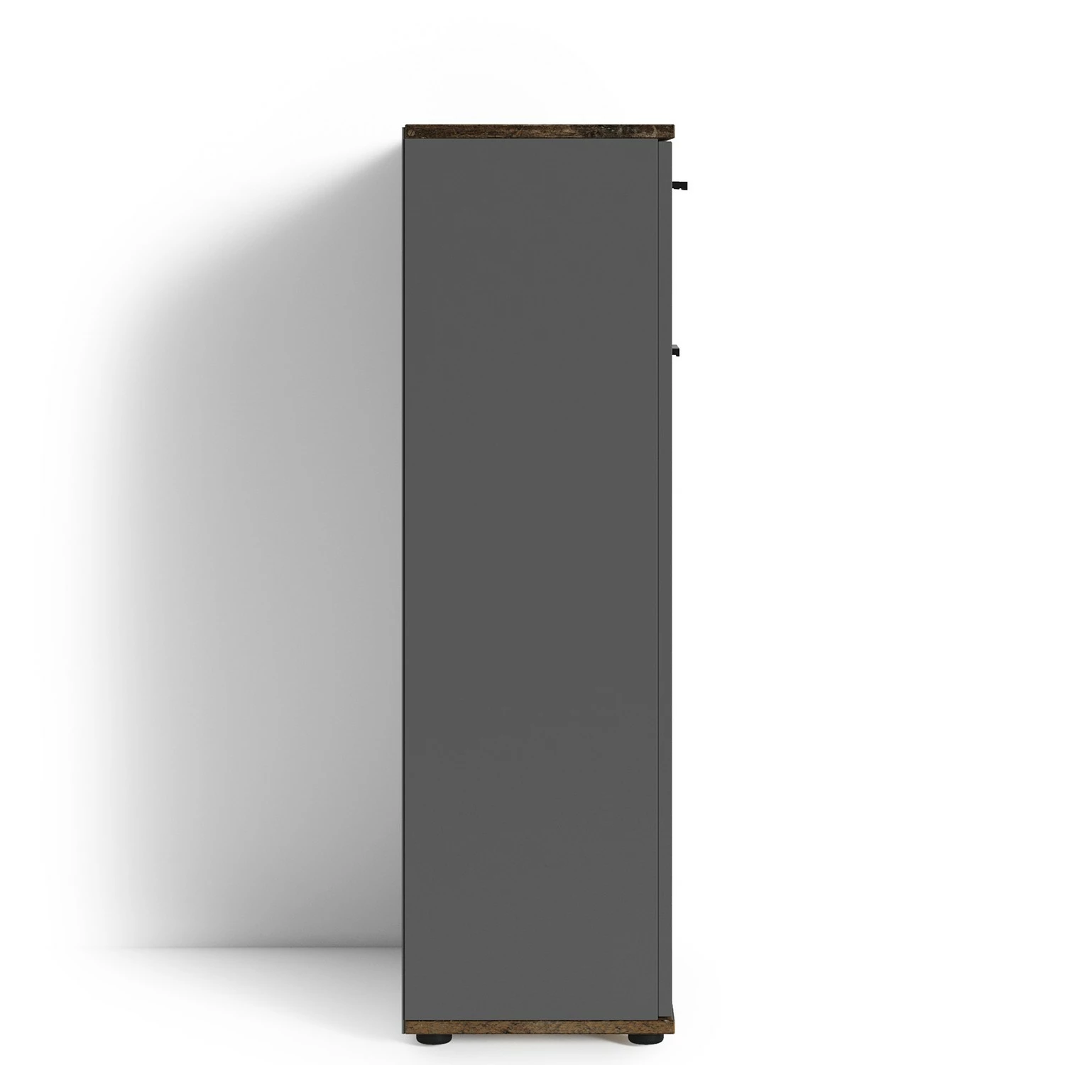 Fredriks Meuble à chaussures Chippewa I - Imitation bois ancien / Anthracite 5 Fredriks Meuble à chaussures Chippewa I - Imitation bois ancien / Anthracite – Image 3