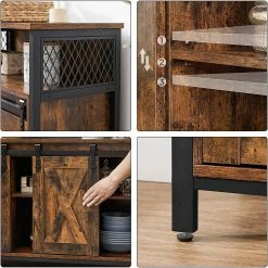 Red Living Buffet Hazlet II - Marron / Noir -loftscape Boutique 1000283942 210810 15023700068 DETAILS P000000001000283942