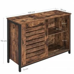 Red Living Buffet Condover III - Marron / Noir -loftscape Boutique 1000283943 210813 06354100076 SKETCH DETAILS P000000001000283943 sketch