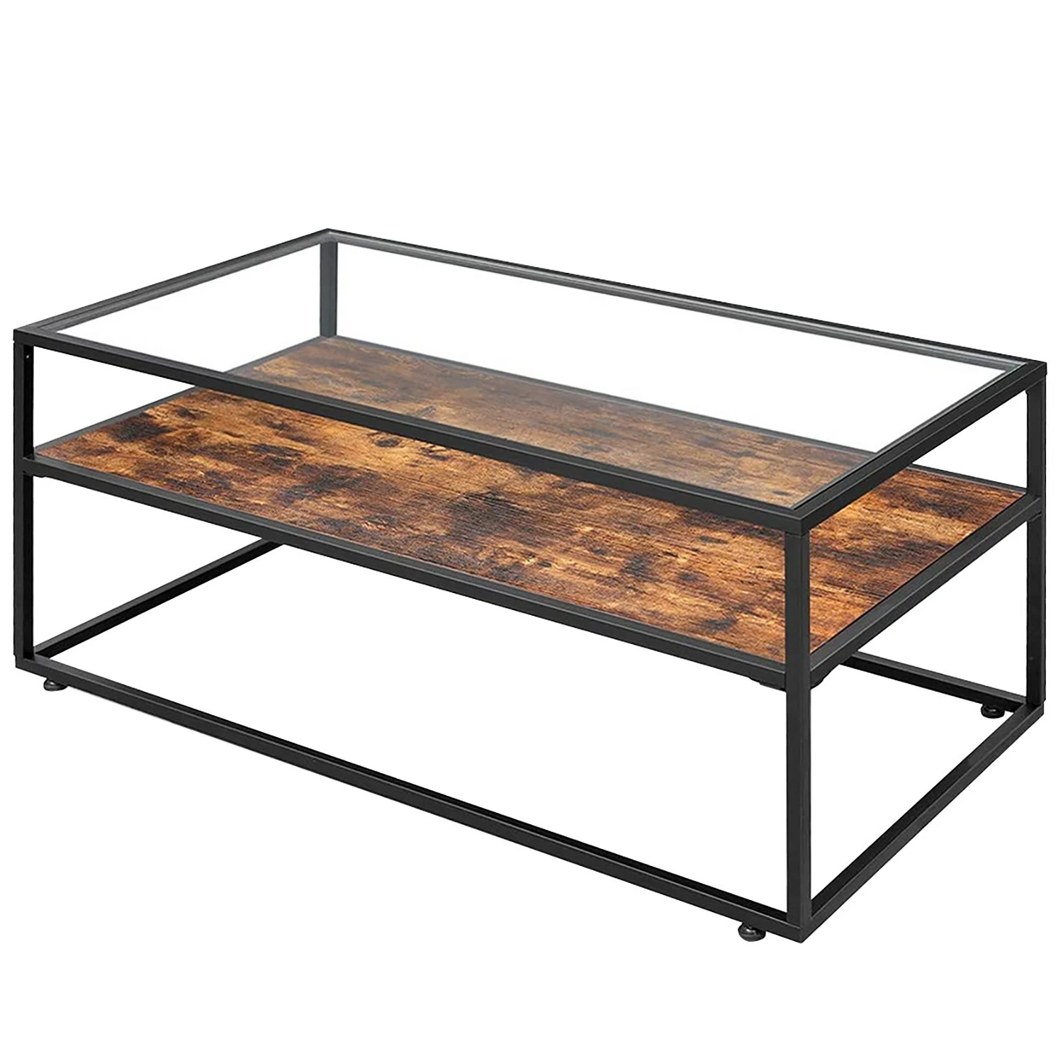 Red Living Table basse Cotton Hill - Verre / Métal - Marron / Noir 3 Red Living Table basse Cotton Hill - Verre / Métal - Marron / Noir