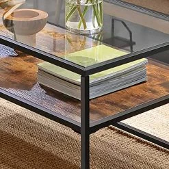 Red Living Table basse Cotton Hill - Verre / Métal - Marron / Noir 11 Red Living Table basse Cotton Hill - Verre / Métal - Marron / Noir -loftscape Boutique 1000283959 210813 06355000173 DETAILS P000000001000283959