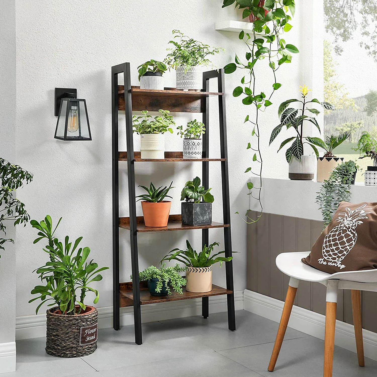 Red Living Étagère Leesville V - Marron / Noir 4 Red Living Étagère Leesville V - Marron / Noir – Image 2