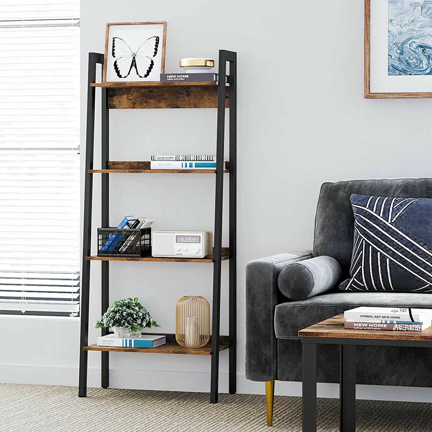 Red Living Étagère Leesville V - Marron / Noir 6 Red Living Étagère Leesville V - Marron / Noir – Image 4