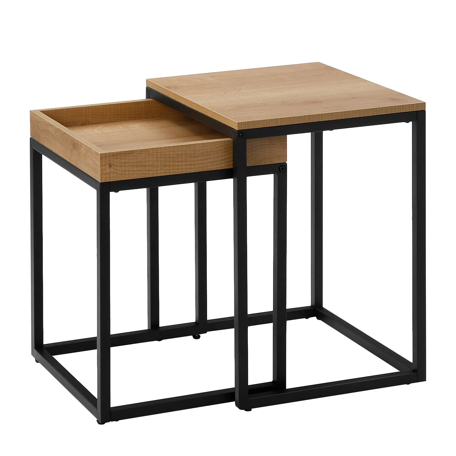 Red Living Bouts de canapé Tuxford (lot de 2) - Marron clair 3 Red Living Bouts de canapé Tuxford (lot de 2) - Marron clair