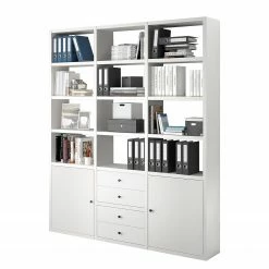 Fredriks Étagère de bureau Emporio V - Blanc laqué