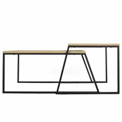 Red Living Tables basses gigognes Kazo (lot de 2) - Métal - Imitation chêne / Noir 12 Red Living Tables basses gigognes Kazo (lot de 2) - Métal - Imitation chêne / Noir -loftscape Boutique 1000284341 210809 06083200079 DETAILS P000000001000284341